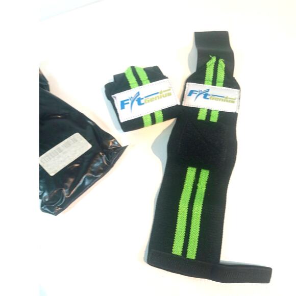 FITGENIUS WEIGHT LIFTING STRAPS POWERLIFTING BODYBUILDING NEW - Picture 1 of 4